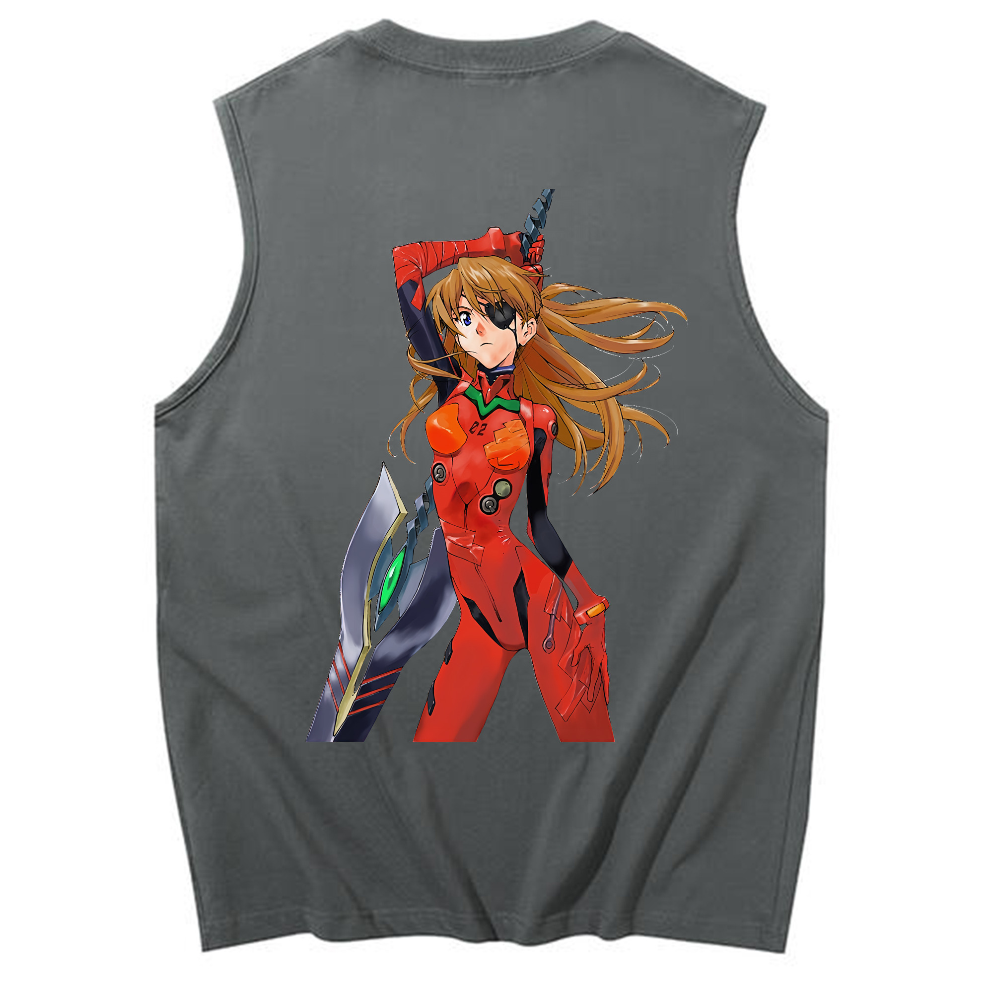 （画像用） EVA 新世紀エヴァンゲリオン コットン100％タンクトップ（背面プリント）